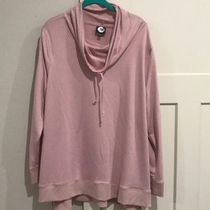 Women's cowl neck long sleeve light sweatshirt